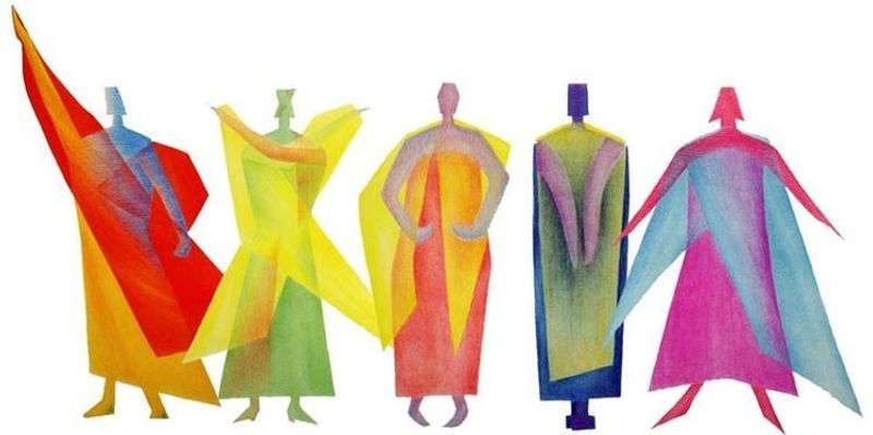 Vykort med Eurytmifigurer 35st | Postcards of the Eurythmy Figures