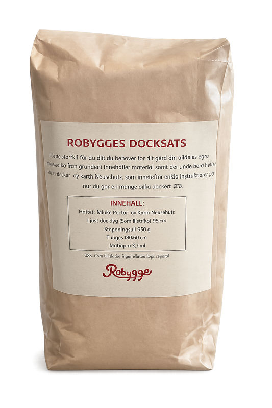 Robygges docksats Waldorfdocka  Ljust 