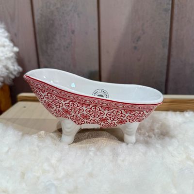 Tvålfat Badkar Mosaik RÖD