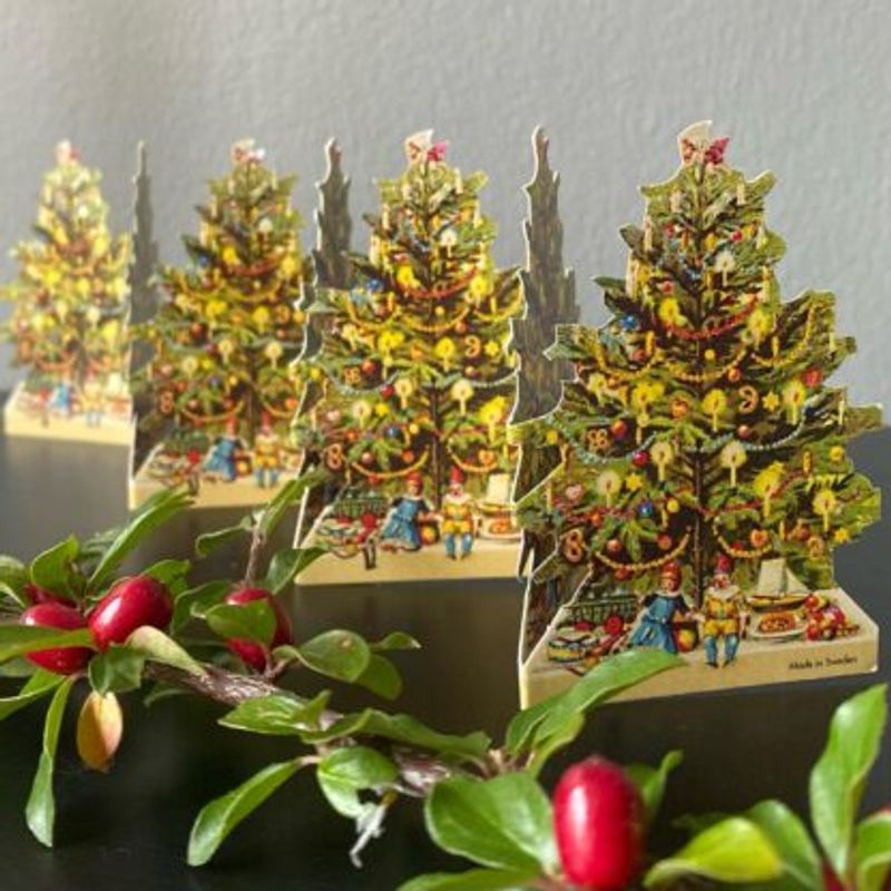 Pappersrader Julgran MINI