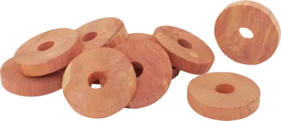 Cederträringar till galge