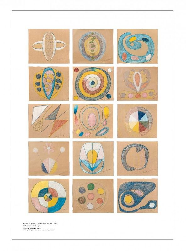 Hilma af Klint - The Five, Untitled 70x100cm poster