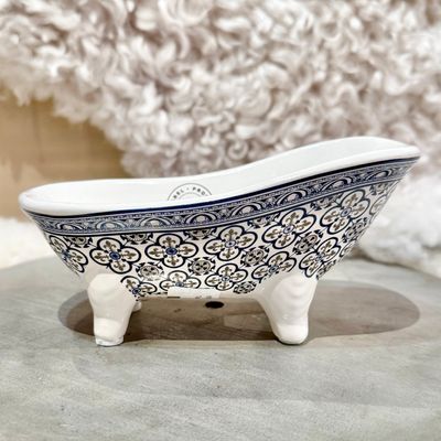 Tvålfat Badkar Mosaik BLÅ