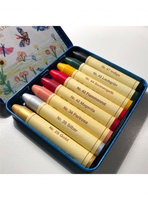 Vaxkritor Stift 8 färger komplement, Stockmar