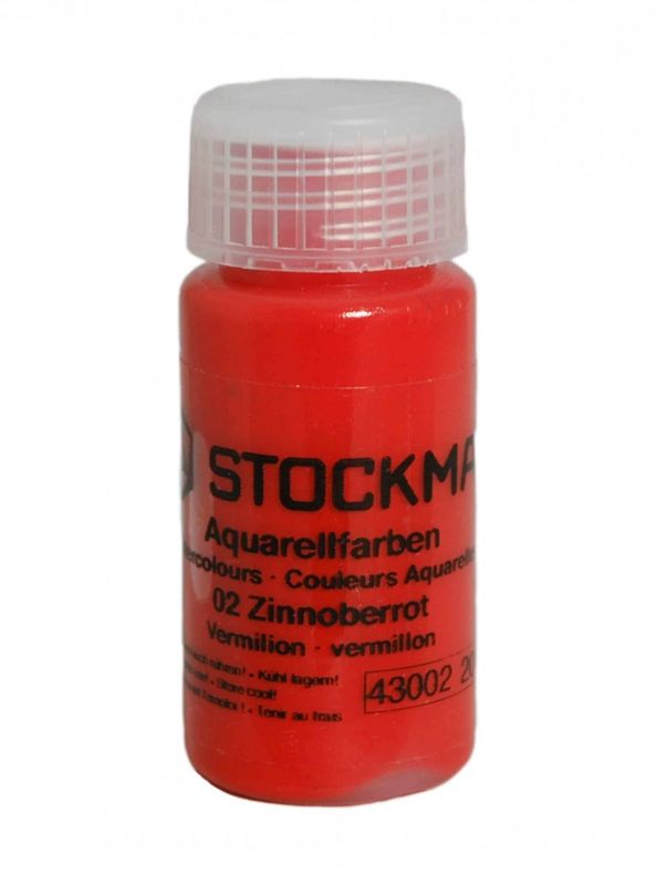 Akvarell Zinnoberröd 20ml