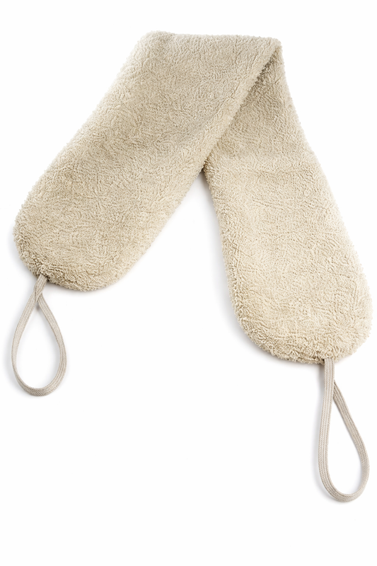 Skrubb Rygg natur lång linnefrotte  10x65cm