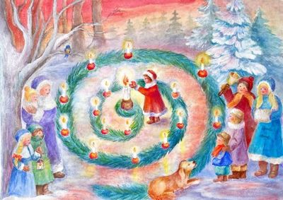 Adventskalender Stor Adventsspiral