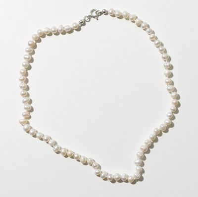 Sötvattenspärlor halsband Pearly White Vuxen