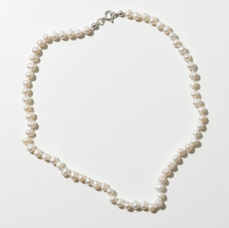 Sötvattenspärlor halsband Pearly White Vuxen