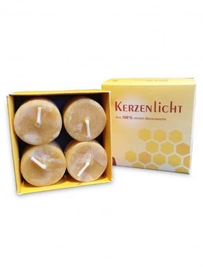 Värmeljus 100% bivax 8-pack NATUR