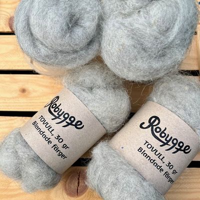 Tovull ROBYGGE 30 gr GRÅ