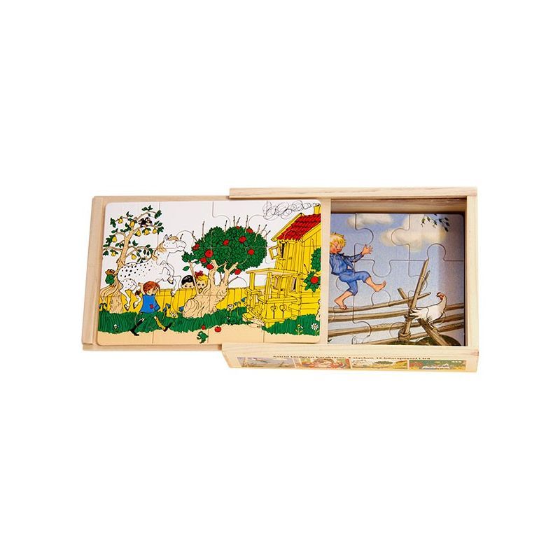 Astrid Lindgren 4x träpussel