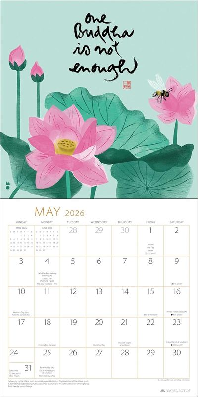 Väggkalender Thich Nhat Hanh