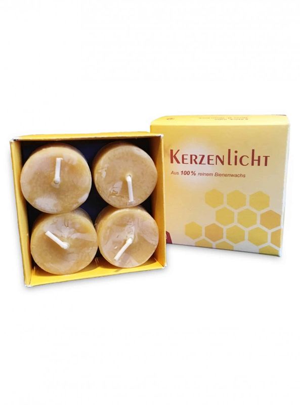 Värmeljus 100% bivax 8-pack NATUR