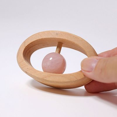 Skallra med Rosenkvarts