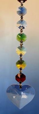 Feng Shui HJÄRTA fönsterdekoration