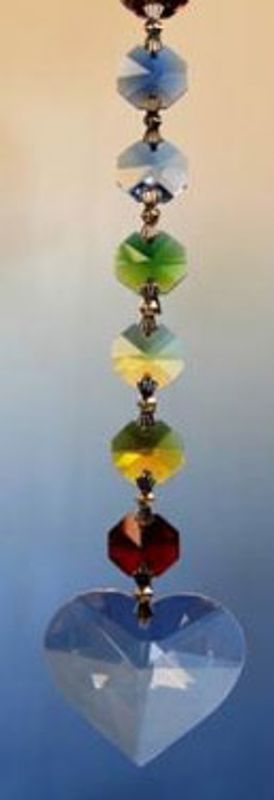 Feng Shui HJÄRTA fönsterdekoration