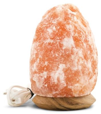 Saltlampa 2-3 kg med träfot