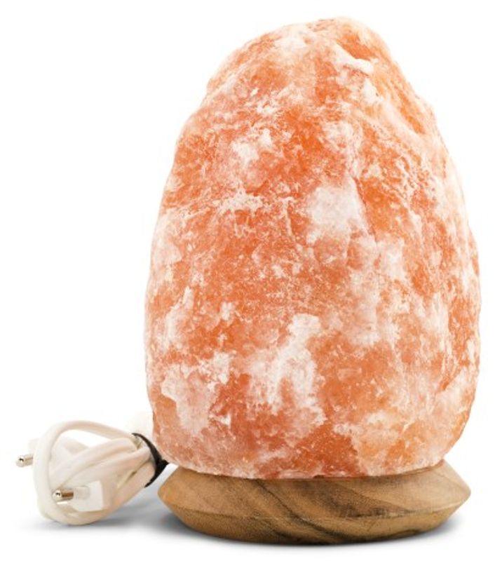 Saltlampa 2-3 kg med träfot
