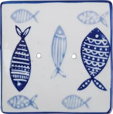 Tvålfat porslin fiskar