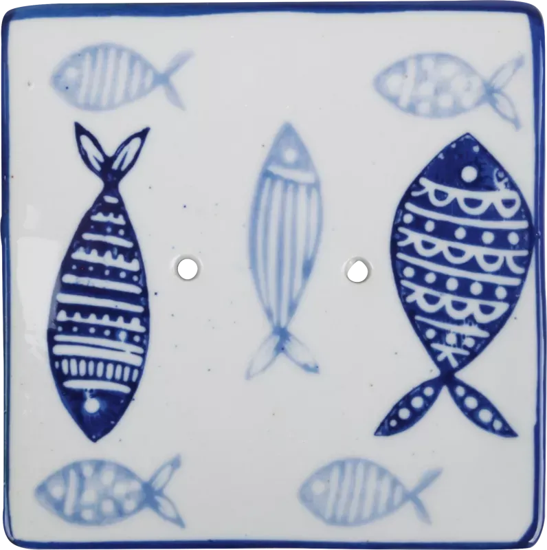 Tvålfat porslin fiskar