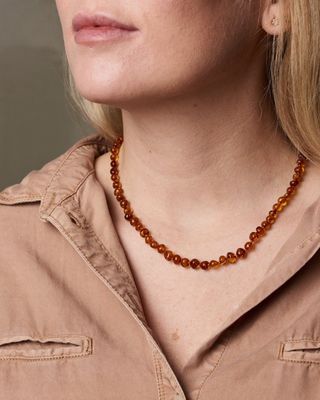 Bärnstenshalsband Caramel Vuxen
