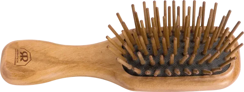 Hårborste pocket oliv trä