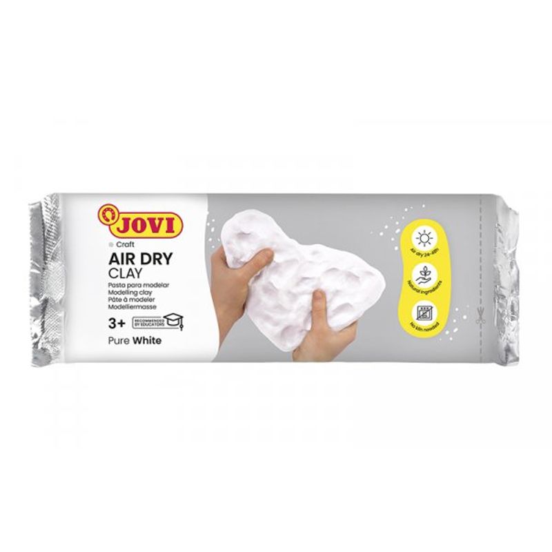 Lufttorkande lera 500 g VIT