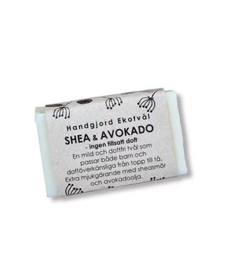 Shea & Avokado - ingen tillsatt doft, Ekotvål 40 g