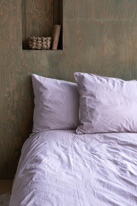 Påslakanset Crinkle EKO Lilac