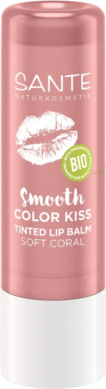 Smooth Color Kiss Tinted Lip Balm, 01 Soft Coral