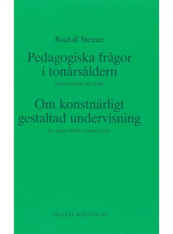 Pedagogiska frågor i tonårstiden, Rudolf Steiner