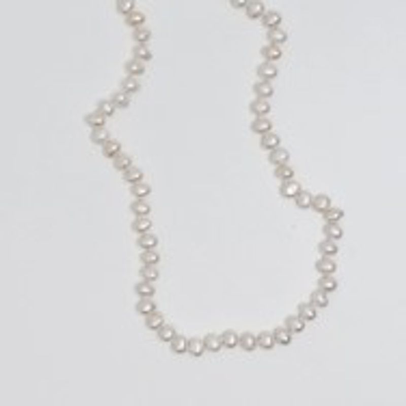 Sötvattenspärlor halsband Pearly White Vuxen