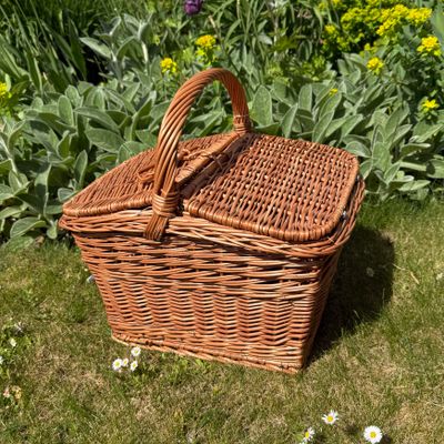 Picknick korg med lock