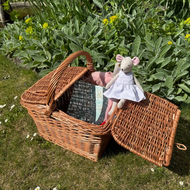 Picknick korg med lock