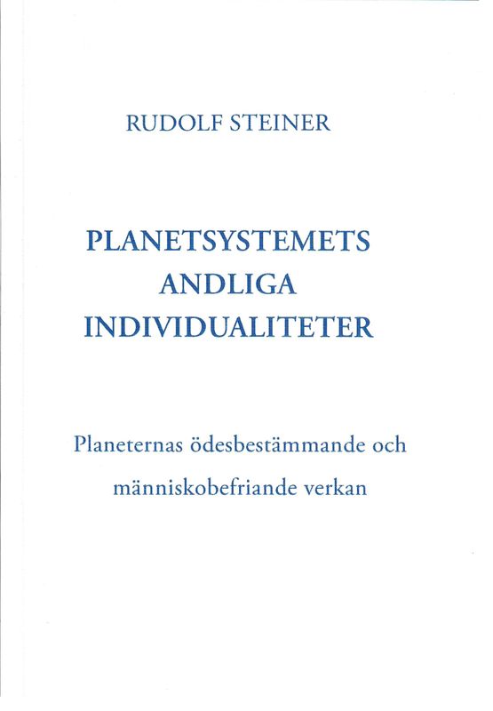 Planetsystemets andliga individualiteter, Rudolf Steiner