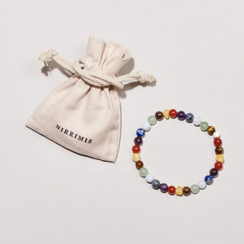 Bärnstensarmband CHAKRA 18 cm