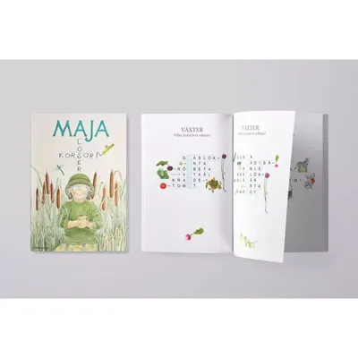 Pysselbok - Maja löser korsord