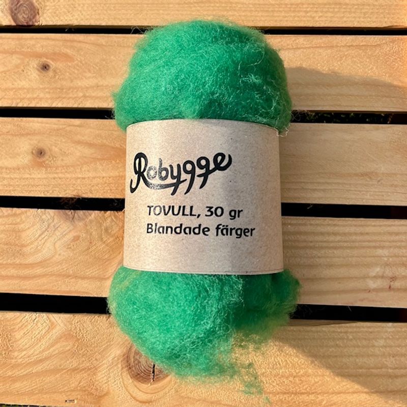 Tovull ROBYGGE 30 gr GRÖN