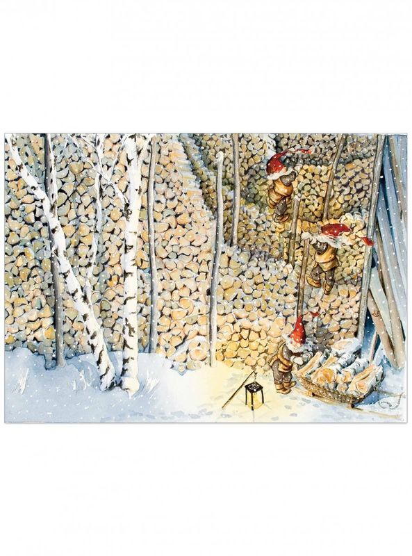 Julkort värmeverk 11x15 cm, Maj Fagerberg