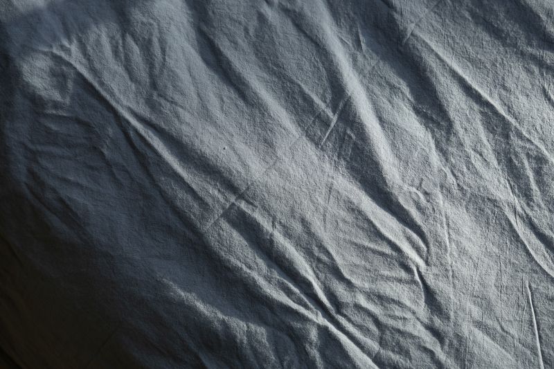Påslakanset Crinkle EKO Dusty Blue