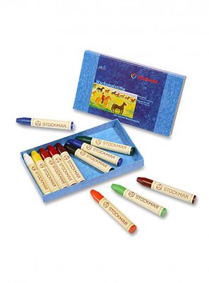 Vaxkritor Stift 12 Färger, Stockmar
