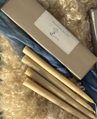 Ljus Klassiska Handstöpta 4st (stearin & bivax), Saltå