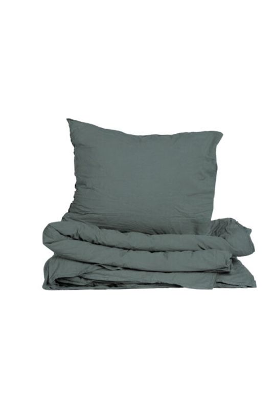Påslakanset Crinkle EKO Petrol 150x210 & 50x60cm