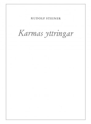 Karmas yttringar (häfte)