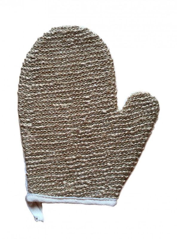 Skrubbvante i Jute & bomull