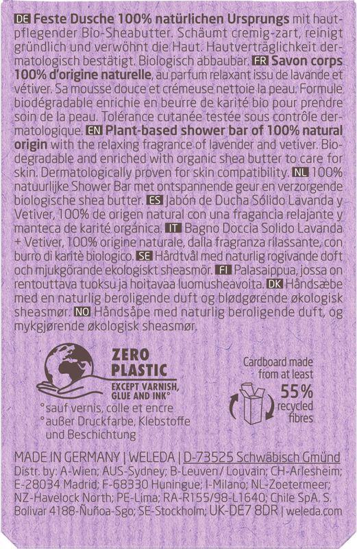 Shower bar Lavender + Vetiver