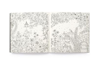 Miniatyr Secret Garden - Målarbok