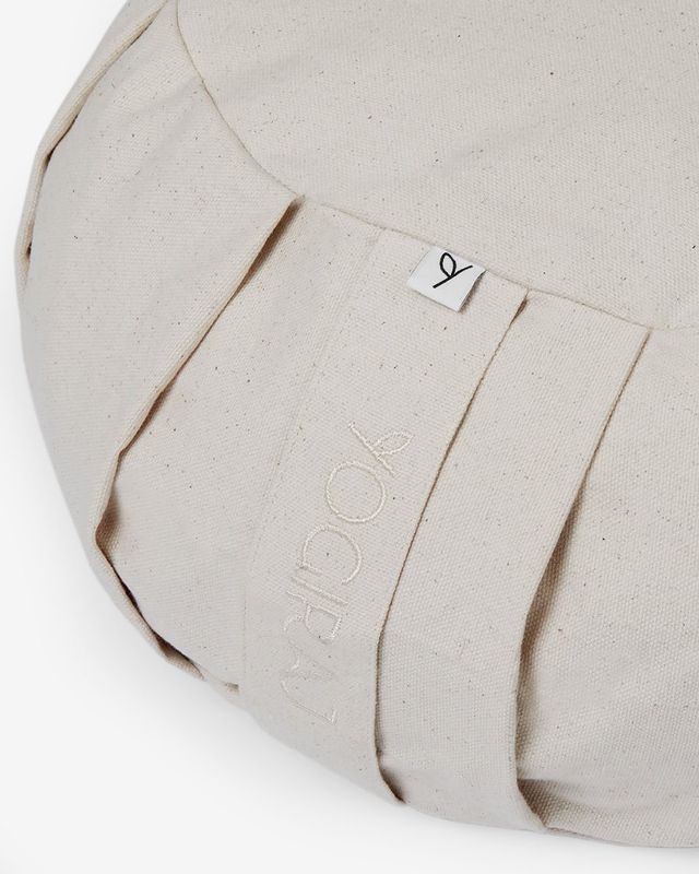 Meditationskudde rund Natural