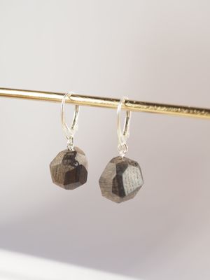 Örhängen Midnight - Silver & Svartek